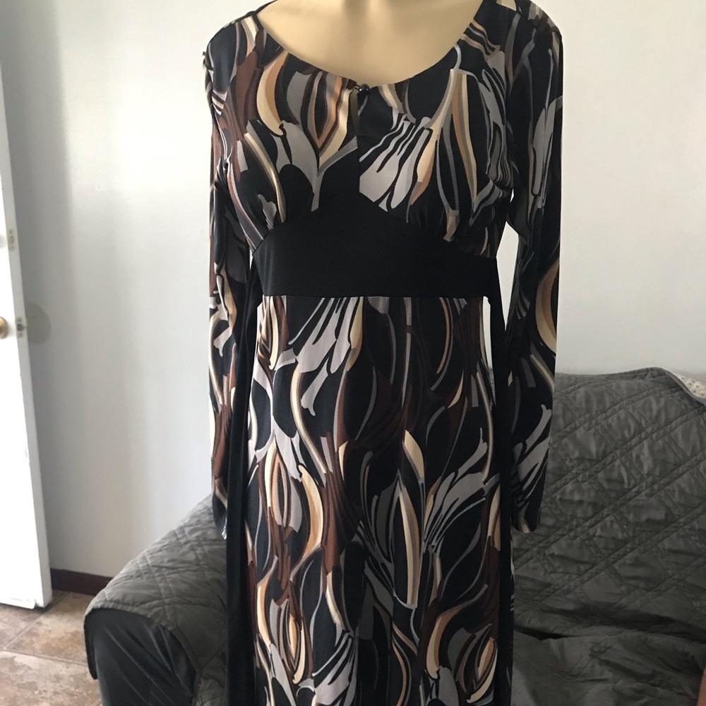 Blue papaya dress brown, grey, black, white - Picture 2 of 16